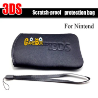 For Nintend New 3DS Soft Cloth Protective Travel Portable Storage Bag Pouch Case+hand wrist strap for Nintend 3ds