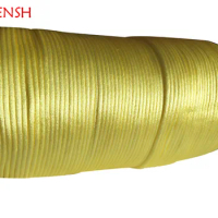 2.5mm Lemon Yellow Rattail Nylon Cord+Jewelry Accessories Making Beading Bracelet Chinese Knot Macrame Rope 250m/roll