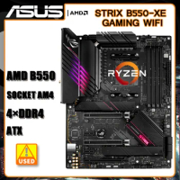 B550 Motherboard ASUS ROG STRIX B550-XE GAMING WIFI Socket AM4 DDR4 128GB PCI-E 4.0 6XSATA 3 ATX HDMI support Ryzen 5 5500 3500