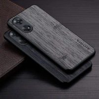 Case for Oppo Reno8 T Reno 8 T 4G 5G funda bamboo wood pattern Leather phone cover Luxury coque for oppo reno8 t case capa
