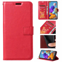 Crazy Horse PU Leather Wallet Stand Case Magnetic Cover with Card Slots Holders For Samsung Galaxy S21 / S21 Plus/ S21 Ultra