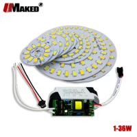 1Set LED PCB+Dimmable Driver SMD 5730 lights source lamp panel 3W 5W 7W 9W 12W 15W 18W Aluminum plate for led bulb downlight diy