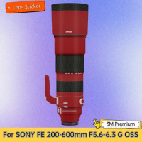 For SONY FE 200-600mm F5.6-6.3 G OSS Lens Sticker Protective Skin Decal Film Anti-Scratch Protector Coat F/5.6-6.3 SEL200600G
