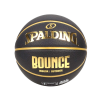 SPALDING BOUNCE 籃球-PU-7號球 斯伯丁 SPB91003 黑金