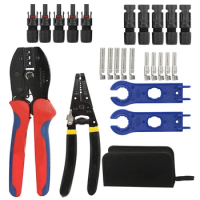 Crimping Pliers LY-2546B Photovoltaic Crimping Pliers Tool Set Pressing Clamping Toolkit