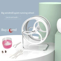 Stainless Steel Hamster Exercise Wheel Hamster Toy Mute Hamster Running Wheel Hamster Cage Landscaping Supplies Small Pet Toy