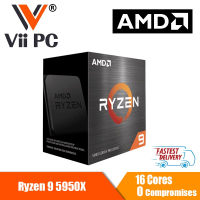 [สต็อกในเครื่อง] AMD Ryzen 9 5950X โปรเซสเซอร์เดสก์ท็อป16คอร์,32 Treads 3.4GHz (4.9 GHz Max Boost) Z