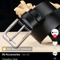 ikat pinggang  pria dari ,kulit asli %