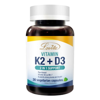 Lovita愛維他 維他命K2+D3素食膠囊(30顆)(維生素 維他命D3)