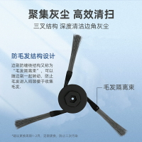 適用于小米掃地機器人m40配件米家掃拖一體機邊刷滾刷抹布清潔液