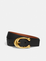 เข็มขัด Signature Buckle Cut-To-Size Reversible Belt, 38Mm สีดำ
