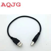 30cm USB 2.0 Type A Male to B Male ( AM to BM ) Adapter Converter Short Data Cable Cord for Epson Printer Black