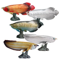 Solid Simulation Of Marine Animal Model Plastic Ornaments Arowana Arowana Toy