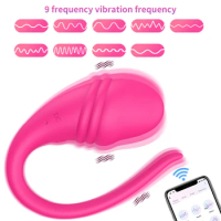 Wireless Bluetooth G Spot Dildo Vibrator APP Remote Control Vibrator Wear Vibrating Panties Adult Sex Toys Wearable for Women