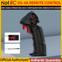 HotRC DS-4A 2.4กรัม4CH วิทยุส่งสัญญาณมือเดียวการควบคุมระยะไกล4ช่องที่มี C04A รับสำหรับรถ RC เรือจมูก