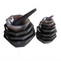1pc ID 30mm to 130mm Natural Agate Mortar with Grinding rod，Laboratory wear resistant mortar with Agate Grinding Pestle