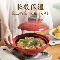 啫啫煲自然廚陶瓷鍋煲仔飯專用砂鍋耐高溫干鍋石鍋淺口大