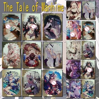 Anime Goddess Story The Tale of Manhime Klee Yamato albedo HMS Formidable Silver Wolf Metal cards Collection Birthday present
