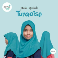 HIJAB KERUDUNG JILBAB ANAK AFRA KIDS TURQOISE - SIZE L & XL