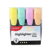 MONAMI ชุดปากกาเน้นข้อความ รุ่น 604 สีพาสเทล