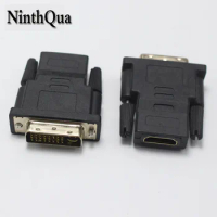 NinthQua 1pcs DVI 24+5 Male To HDMI Female Plug jack Bidirectional Transmission Adapter Connector For Video Card
