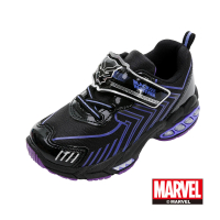 Marvel 漫威 正版童款 黑豹 電燈運動鞋/帥氣個性 穿脫方便 台灣製 黑紫(MRKX36110)