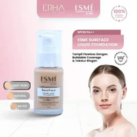 ERHA ESME Sureface Liquid Foundation SPF 20/PA++ - Alas Bedak Cair Light Ivory