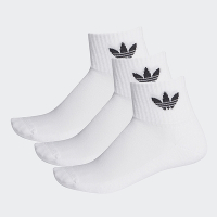 adidas 愛迪達 襪子 踝襪 運動襪 3雙組 MID ANKLE SCK 白 FT8529