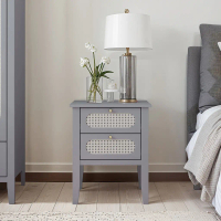 Synergy House Arthen Bedside Table 2 Drawer 1.8ft - Bedroom Side Table Storage Cabinet