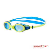 Speedo 兒童運動泳鏡 蛙鏡 游泳  Futura Biofuse Flexiseal 萊姆綠/藍 SD811595C585N【陽光樂活】