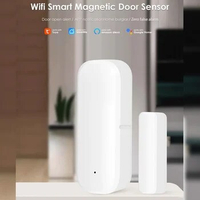 Tuya For Zigbee WiFi Door Sensor Smart Home Security Window Detector Automatic Sliding Door Magnetic Contact Sensor For Alexa