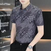 Men's Shirts, Hong Kong Fashion, New Summer Collection, Lapel Style, Button Down, Short Sleeve, Busi