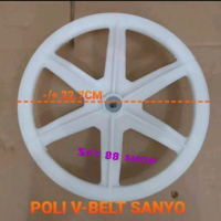 PULLY MESIN CUCI SANYO / DUDUKAN V-BELT GEARBOX SANYO
