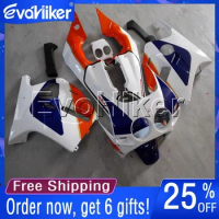 Custom motorcycle fairing for CBR250 RR MC22 1990-1999 orange white Injection mold motorcycle plastic cover+gifts