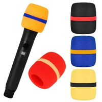 Microphone Cover 5 Pcs Thicken Foam Windscreen Sponge Cover for Handheld Audio Mic KTV Karaoke Musical Instrument Accessories