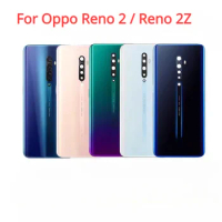 Back Battery Cover Door Housing Case Rear Glass Repair Parts For Oppo Reno 2 / Reno 2Z