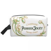 Travel Perrier Champagne Jouets Logo Toiletry Bag Portable Cosmetic Makeup Organizer Women Beauty Storage Dopp Kit Box