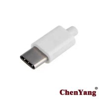 Xiwai Chenyang DIY 24pin USB 3.1 Type C USB-C Male Plug Connector SMT type with 3.5mm SR and Housing Cover