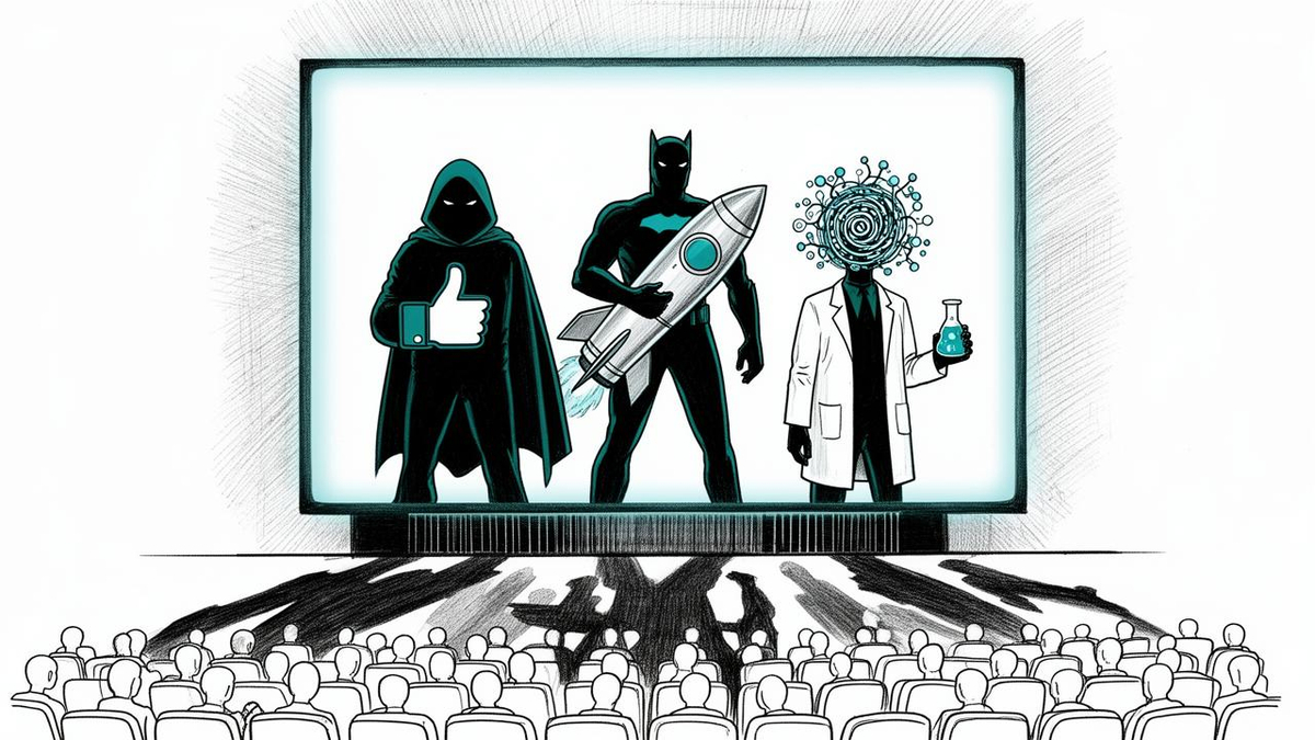 Hollywood casts Silicon Valley titans Mark Zuckerberg, Elon Musk, Sam Altman, and Elizabeth Holmes as villains in four fall films; public anxiety over AI and Big Tech power drives the trend
