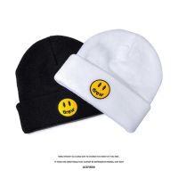 Topi Bulu, Jenama Fesyen Drew House Justin Bieber Gaya Sama, Rekaan Wajah Senyuman, Topi Berkait Sul