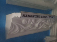 LIST GYPSUM type kangkung lama 12 cm lis gipsum gypsem ornamen
