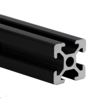 1PC BLACK 2020 European Standard Anodized Aluminum Profile Extrusion 100mm - 500mm Length Linear Rail 500mm for CNC 3D Printer