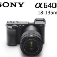 New Sony Alpha A6400 A6400M Mirrorless 4K Wi-Fi Digital Camera &amp; 18-135mm Lens Kit - Black
