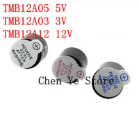 50pcs Active buzzer 3V/5V/12V TMB12A03 TMB12A05 TMB12A12 Active Buzzer Magnetic Long Continous Beep Tone 12095 12*9.5mm