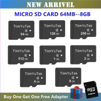 New 64MB 128MB 256MB 512MB 1GB 2GB 4GB 8GB TF Card Micro card MicroSD Flash Drive Memory Card With Free Adapter