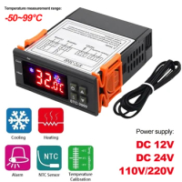 STC-3000 Digital Temperature Controller Relay Heating Cooling 12V 24V 220V Thermostat Controller for Incubator for Microcomputer