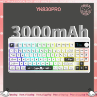 iBlancod YK830pro Mechanical Keyboard Kit 3mode 2.4G Wireless Bluetooth Keyboard Kit 87key Hot Swap Rgb Gaming Keyboard Kit Gift