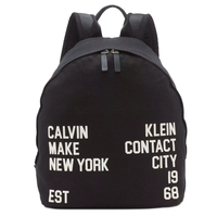 Calvin Klein 帆布拉鍊後背包 休閒後背包 後背包 C74531 黑色CK(現貨)▶指定Outlet商品5折起☆現貨