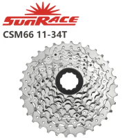 Sunrace CSM66 CSM680 Cassette 8 Speed 11-34T 11-40T 11-42T Bike Bicycle For Mountain Bicycle Silver Color