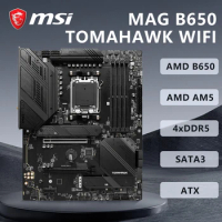 MSI MAG B650 TOMAHAWK WIFI Motherboard Supports Socket AM5 Ryzen 9 7950X3D R 7 7800X3D R5 7600 CPU AMD B650 4xDDR5 3xM.2 ATX